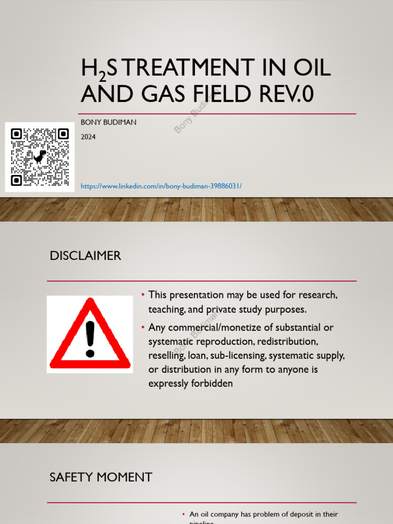 H2S Scavengers in Oil and Gas Treatment | PDF | Gas Chromatography ...
