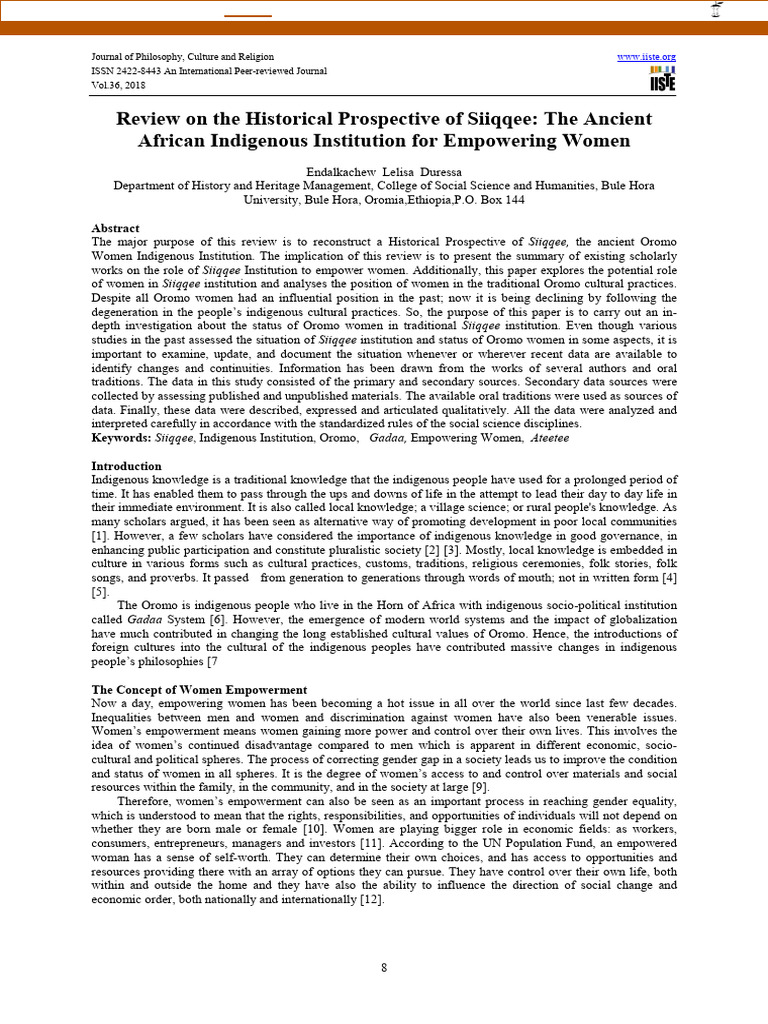 Siiqqee: Empowering Oromo Women Historically | PDF | Ethiopia | Prayer