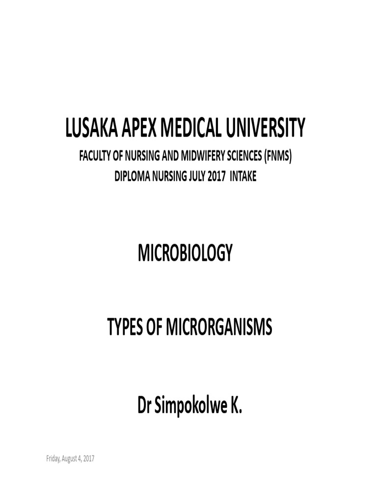 Types of Microorganisms Explained | PDF | Bacteria | Virus
