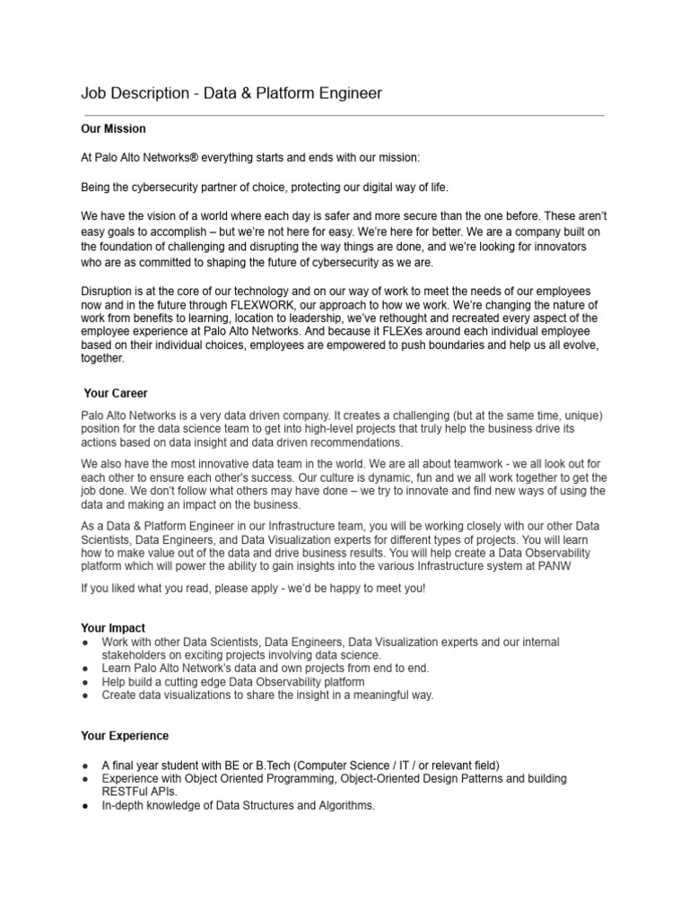 Data & Platform Engineer | PDF | Data | Computer Programming