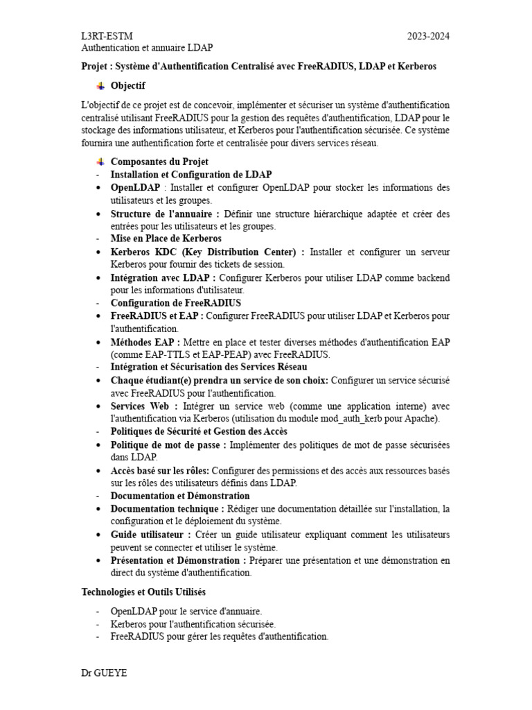Système d'Authentification Centralisé | PDF | Couche application ...