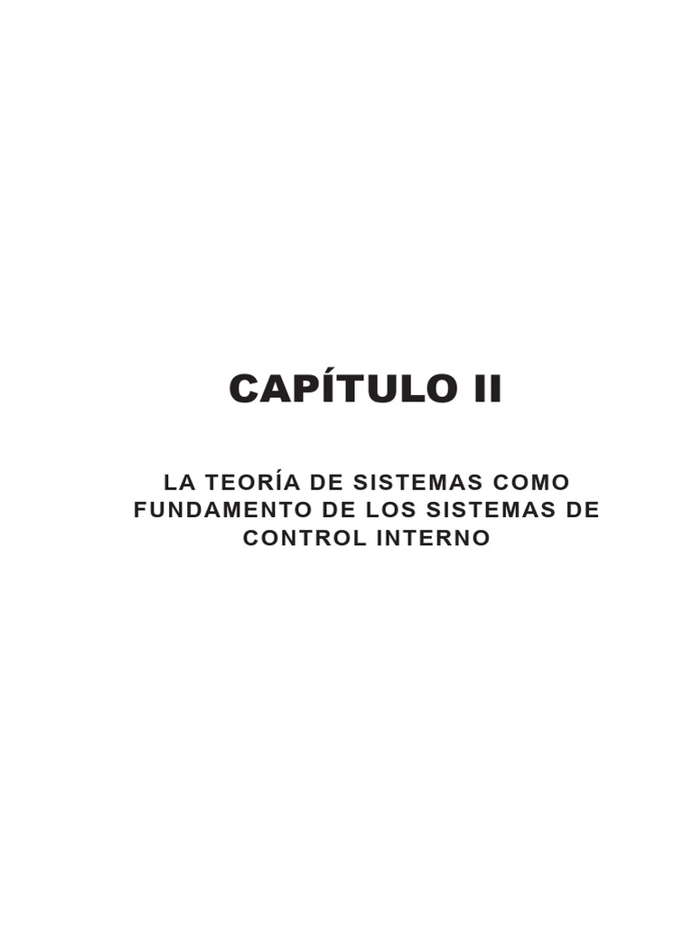 Teoría de Sistemas y Control Interno | PDF | Contabilidad | Contador