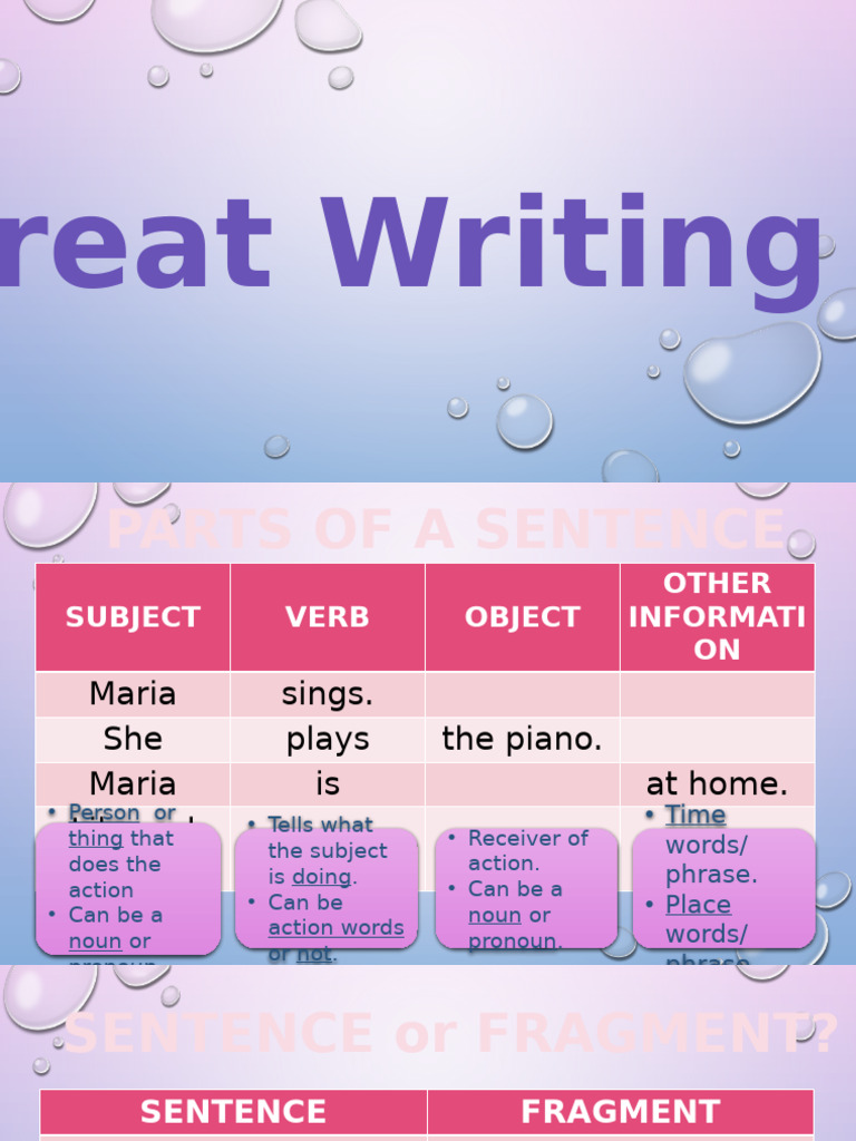 Great Writing 1 (6-11) | PDF | Verb | Subject (Grammar)