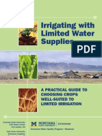Irrigating With Limited Water Supplies