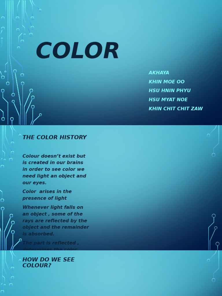 Understanding Color Perception and Types | PDF