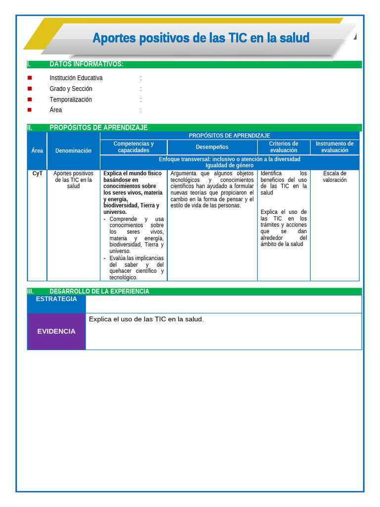 Beneficios de las TIC en la Salud | PDF | Tecnología de información y ...