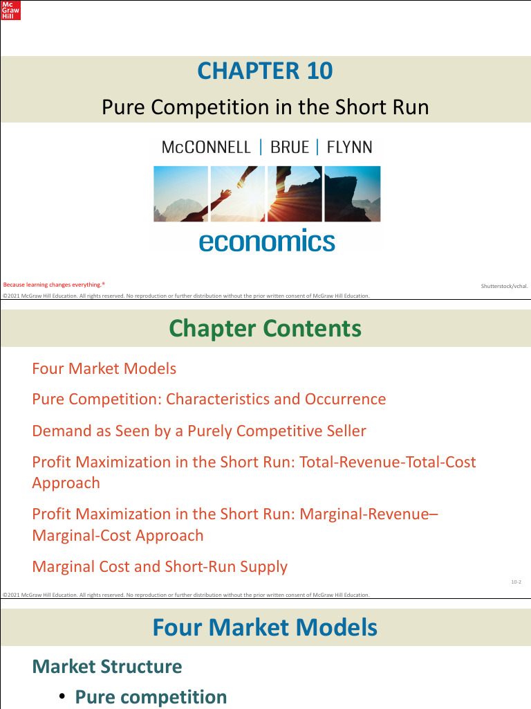 ECS10203 - Ch08 - Pure Competition | PDF | Profit (Economics) | Demand