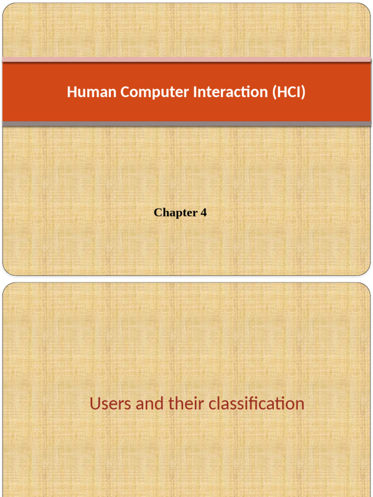 HCI Chapter 4-Users | PDF | Command Line Interface | Graphical User ...
