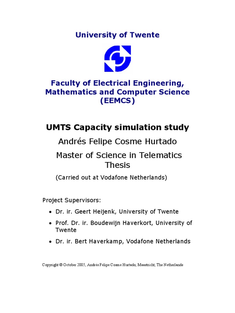 UMTS Capacity Simulation Study | PDF | General Packet Radio Service ...