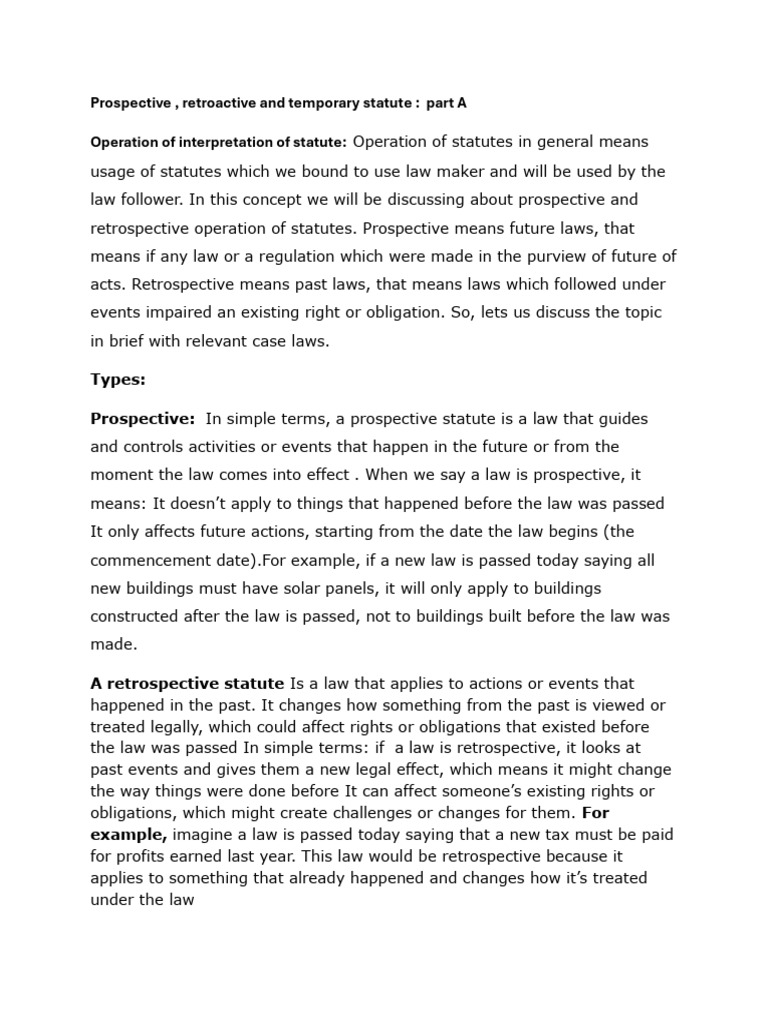 Interpretation notes1 | PDF | Ex Post Facto Law | Justice
