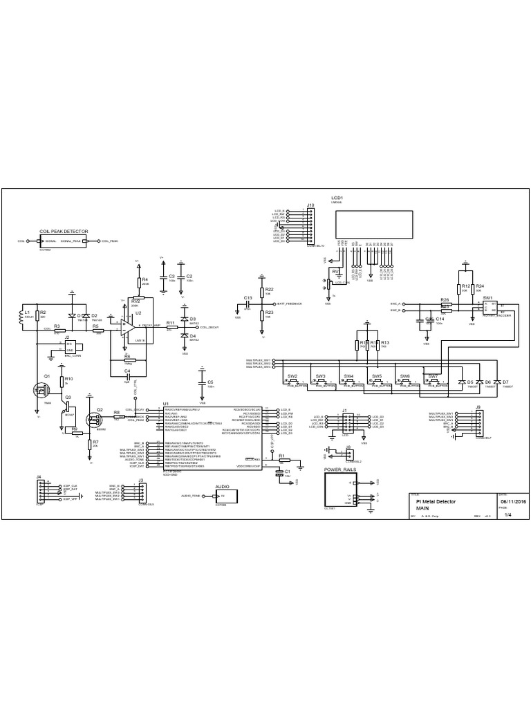 PI Metal Detector Circuit Design | PDF