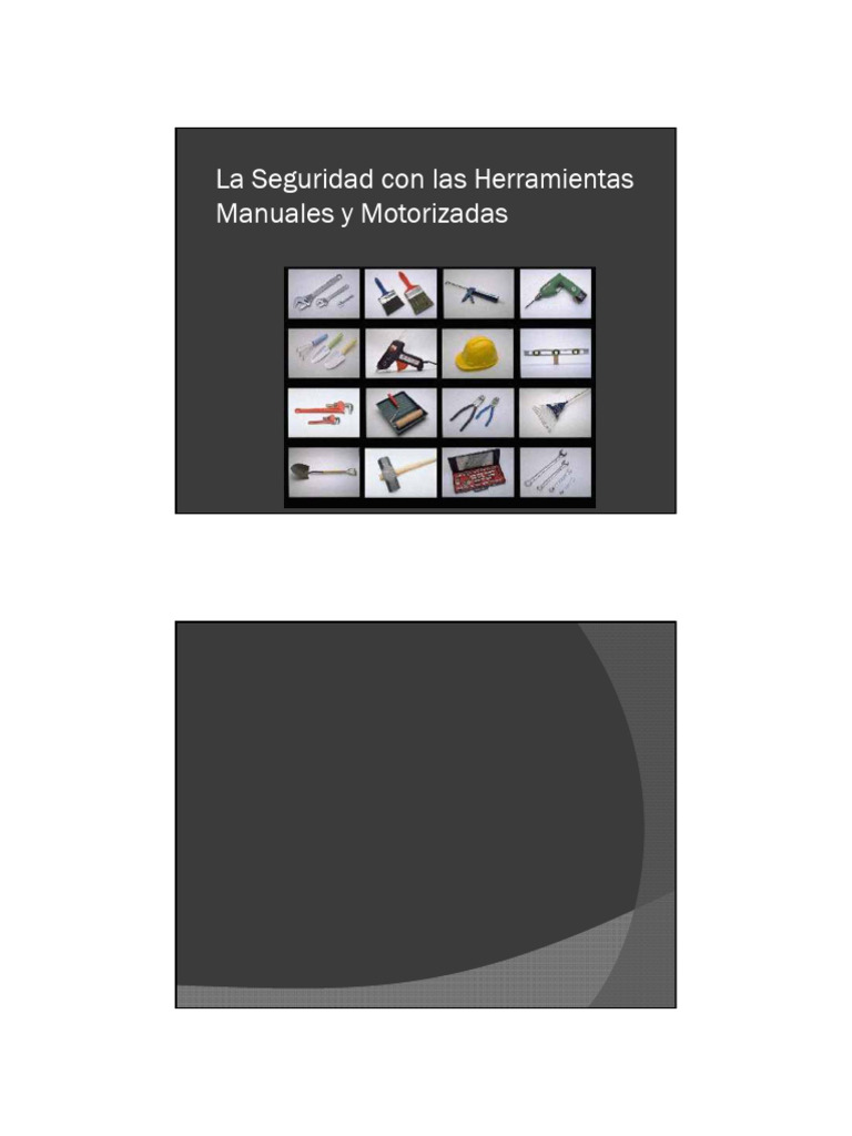 Seguridad en el Uso de Herramientas | PDF | Aislador (Electricidad ...