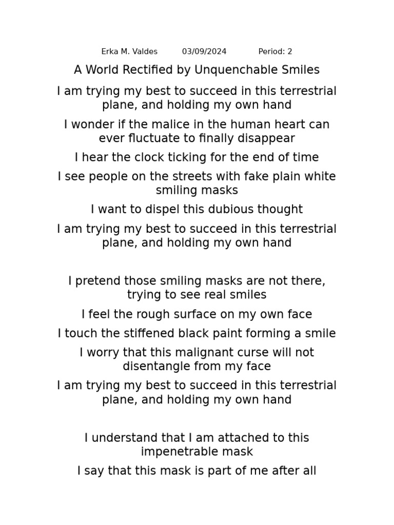 I Am Poem | PDF