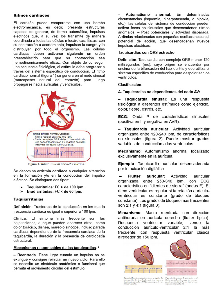 Tipos de Arritmias Cardiacas | PDF | Electrocardiografia | Corazón