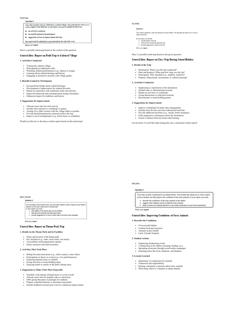 5 Report Topics With Ideas | PDF | Amusement Park