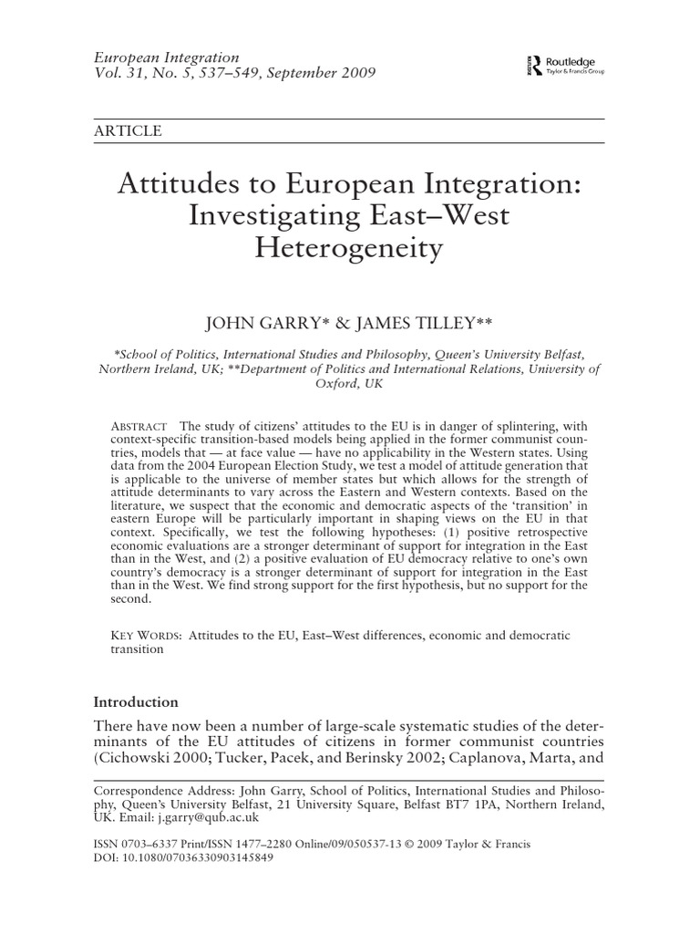garry2009 | PDF | Enlargement Of The European Union | European Union