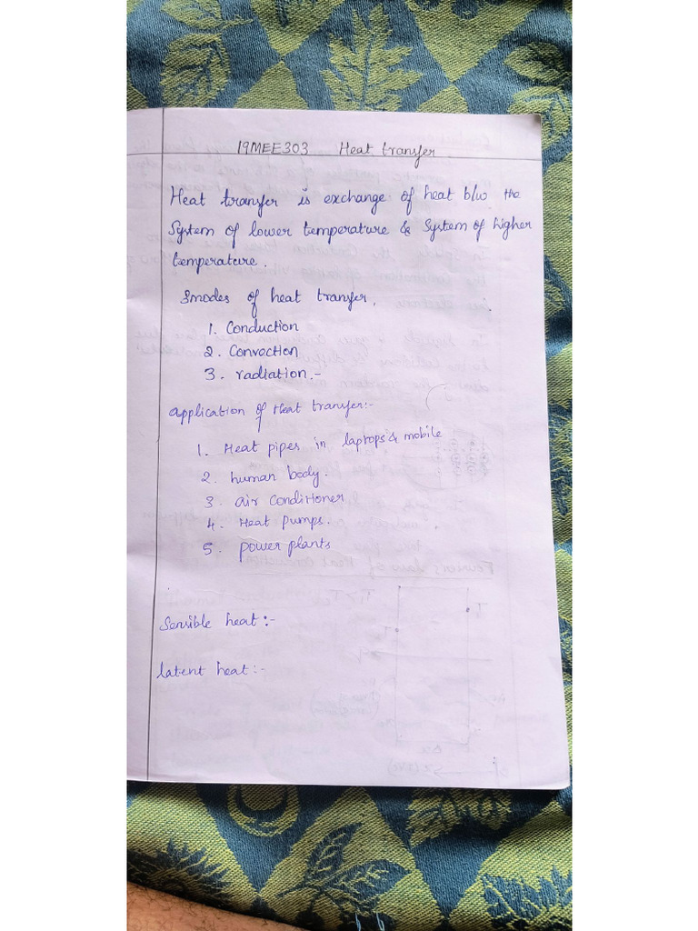 Heat Transfer Full Notes | PDF