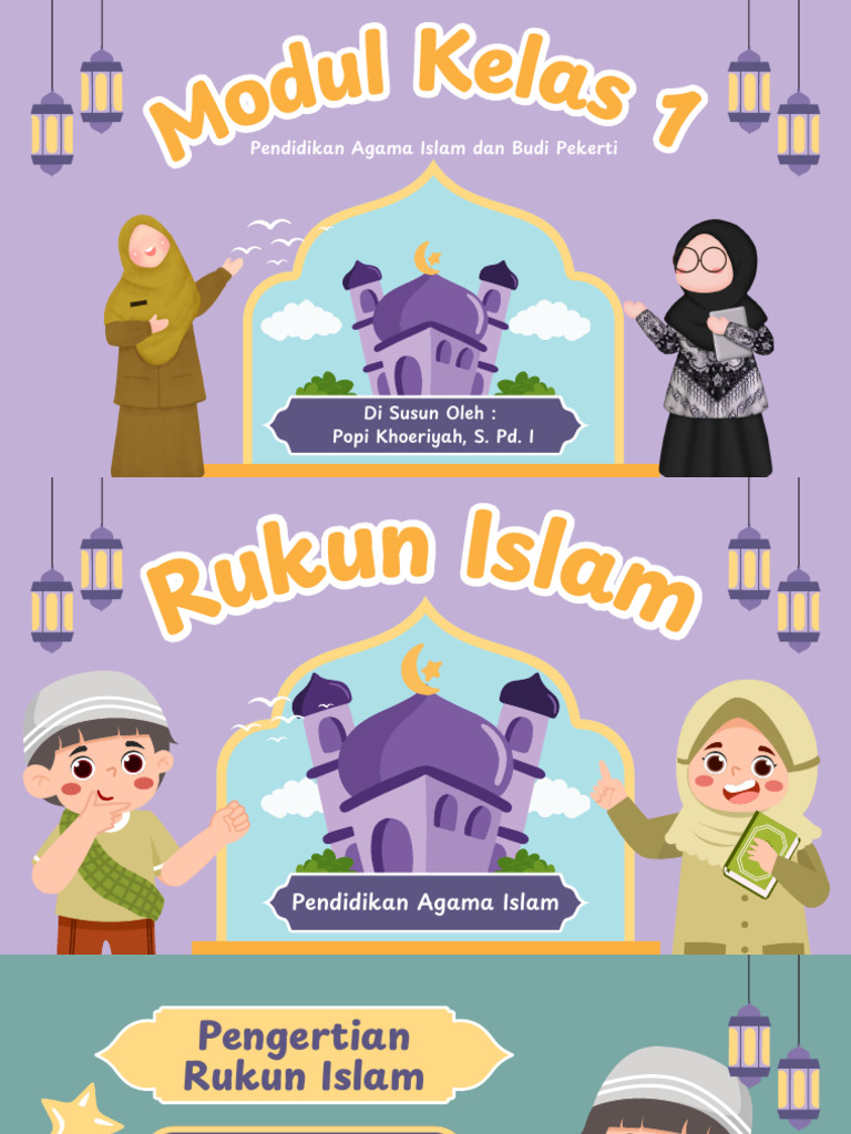 Modul Kelas 1 Rukun Islam Pdf