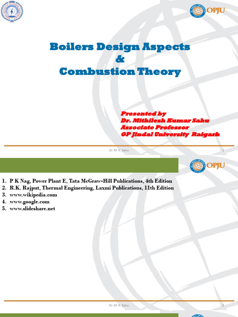 Boiler and Combustion Theory - Dr. M K Sahu - JIPT | PDF | Combustion ...