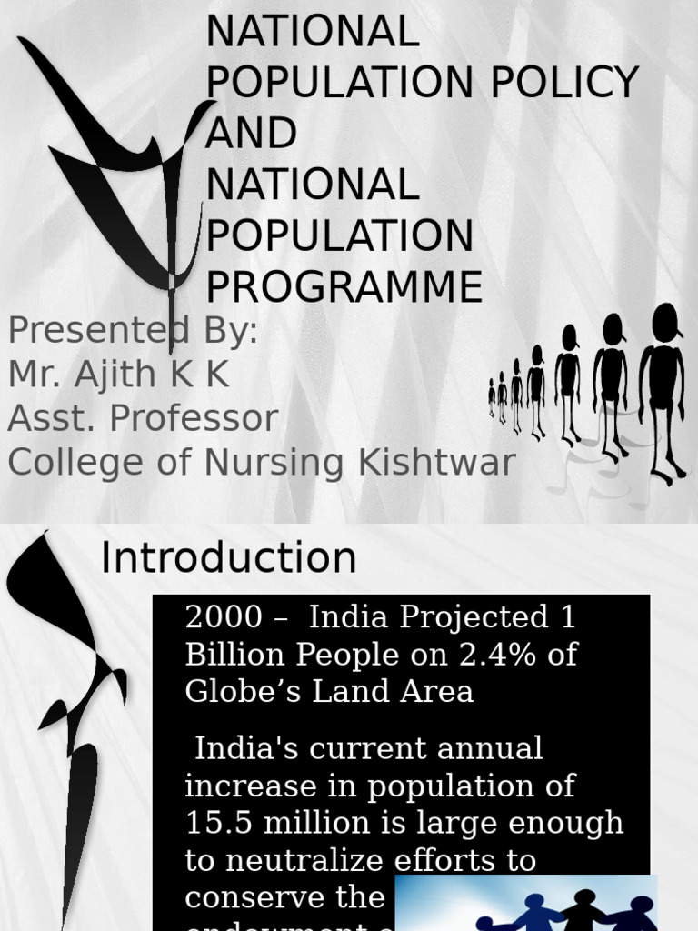 Meaning Of National Population Policy