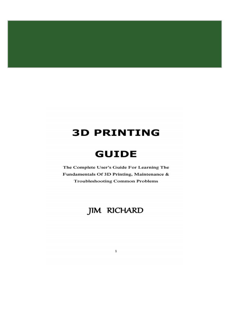 Get 3d printing guide b086z9mlxc free all chapters pdf