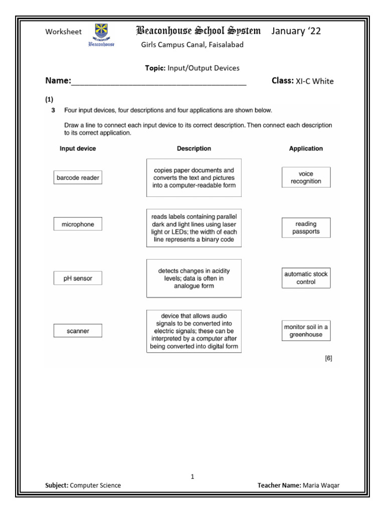 Input and Output Devices | PDF | Schools | Manufactured Goods