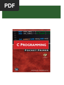 Get C Programming Pocket Primer 168392388X pdf free all chapters