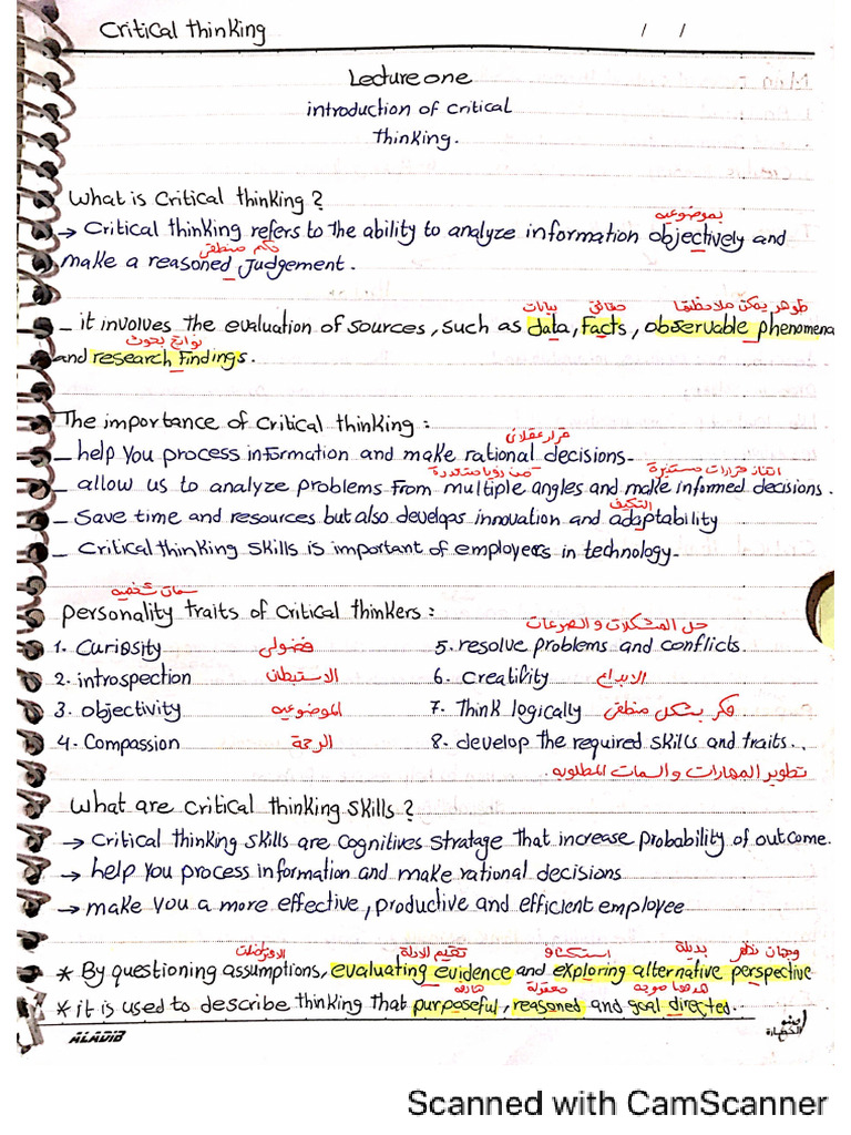 Critical Thinking 1 Pdf
