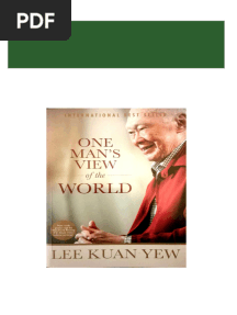 Download full One Man's View of the World by Lee Kuan Yew ebook all chapters