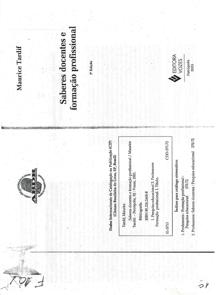 Saberes Docentes e Formação Profissional | PDF