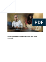 Cisco Digital Media Encoder 1000 Quick Start Guide: October 2007