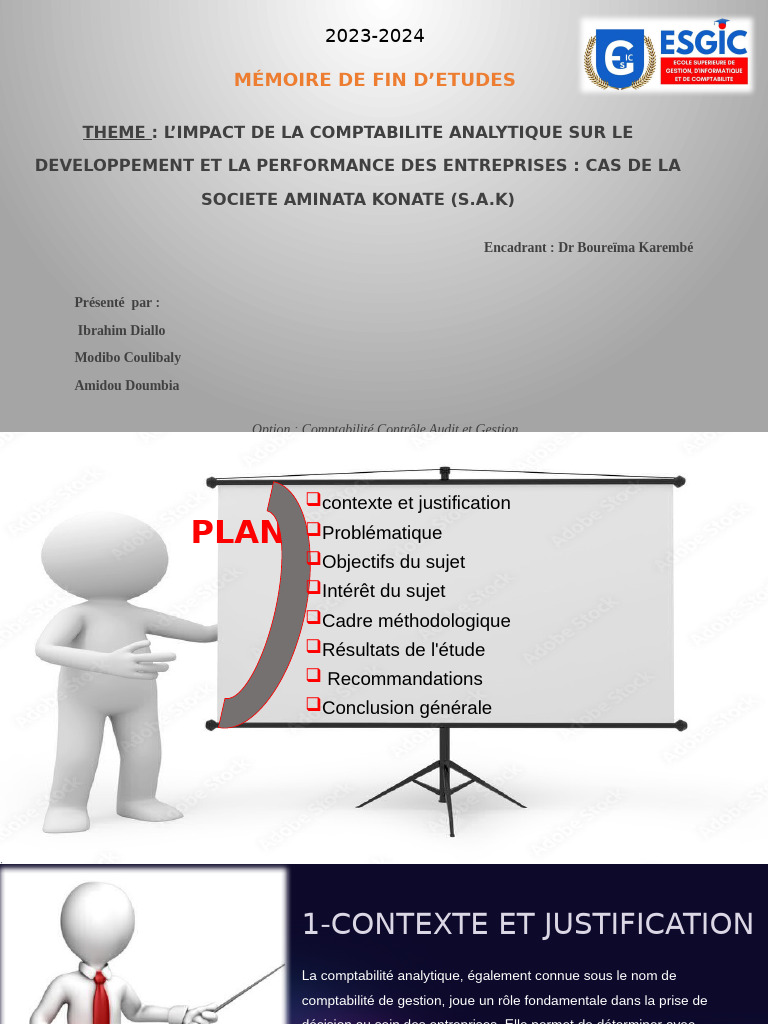 Mémoire PowerPoint | PDF | Comptabilité | Business, image size:768x1024