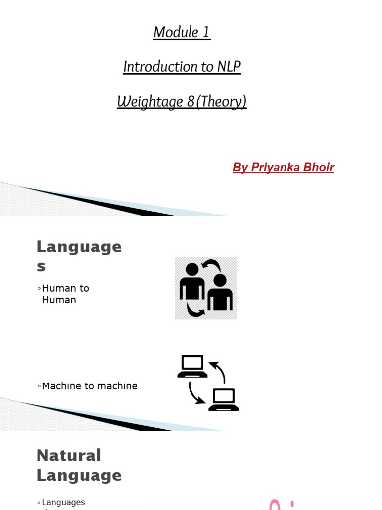 Introduction to Natural Language Processing | PDF | Morphology ...