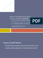 Countywide Transit Corridors Functional Master Plan: Network and Methodology Report January 12, 2012 Roundtable