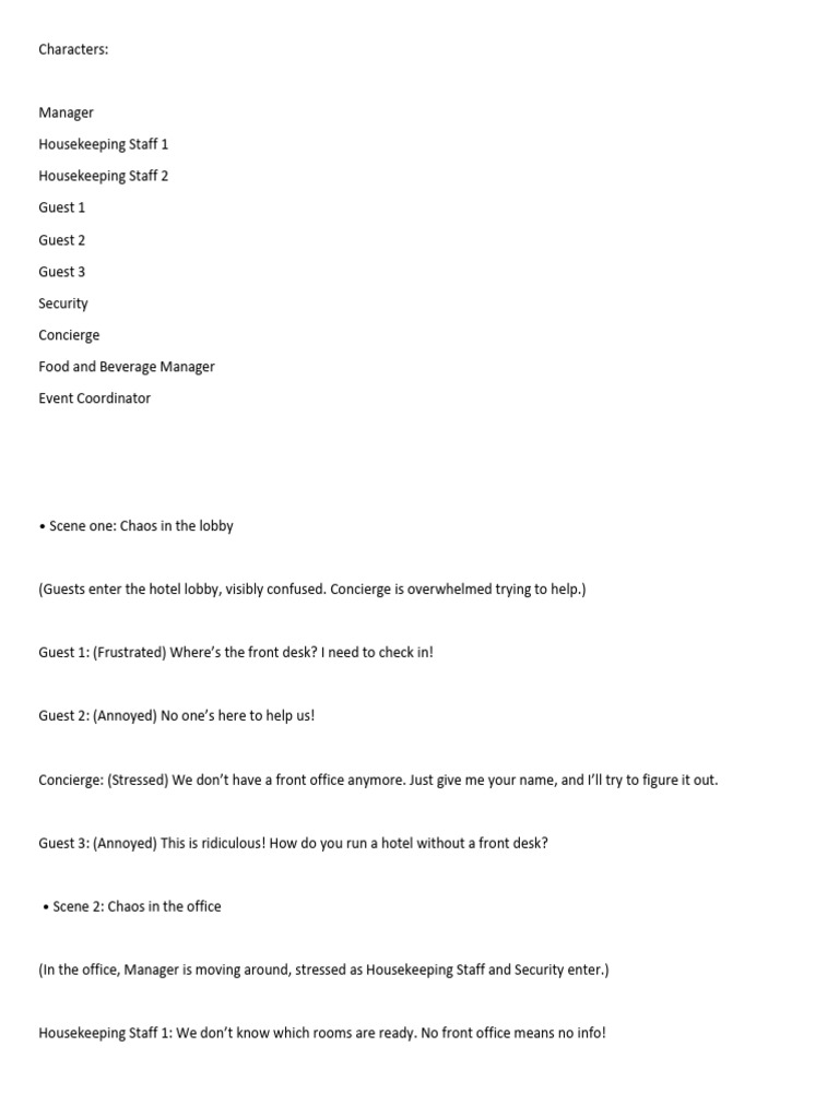 Script For F.O | PDF