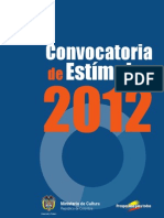 PDF Convocatoria de Estímulos 2012