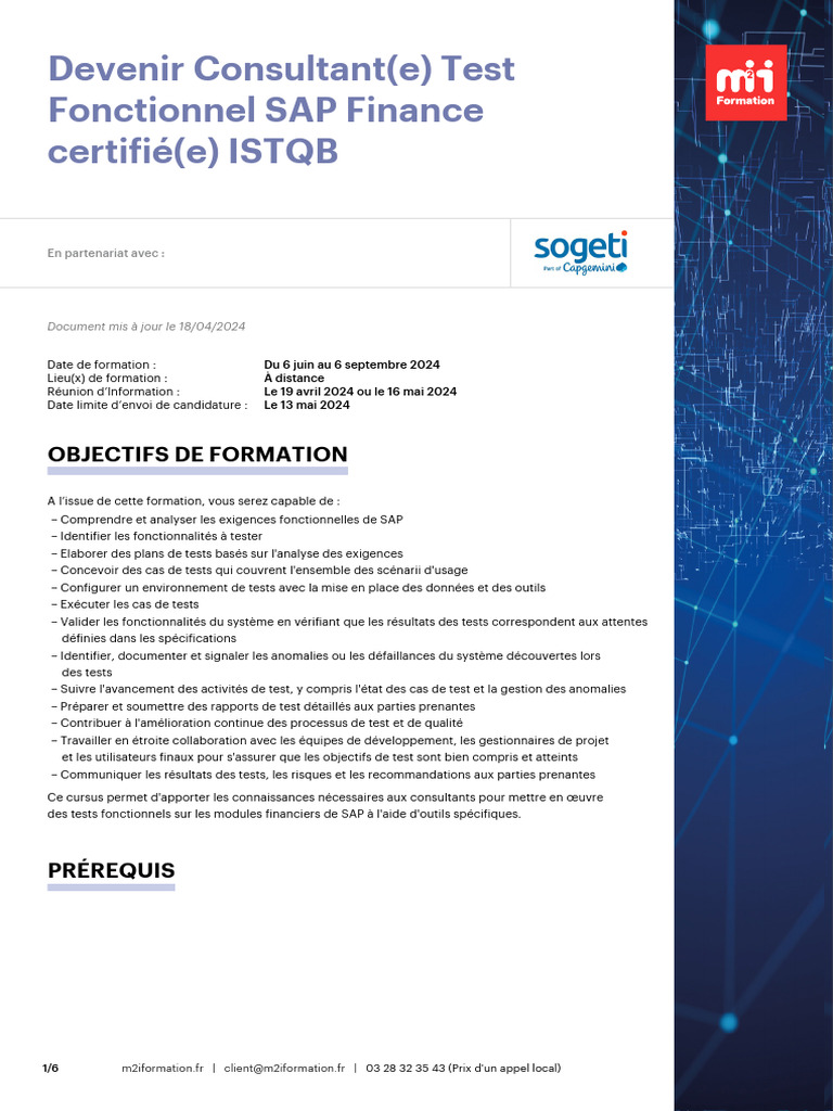 Formation Consultant Test SAP Finance | PDF | Test de logiciel | Test ...