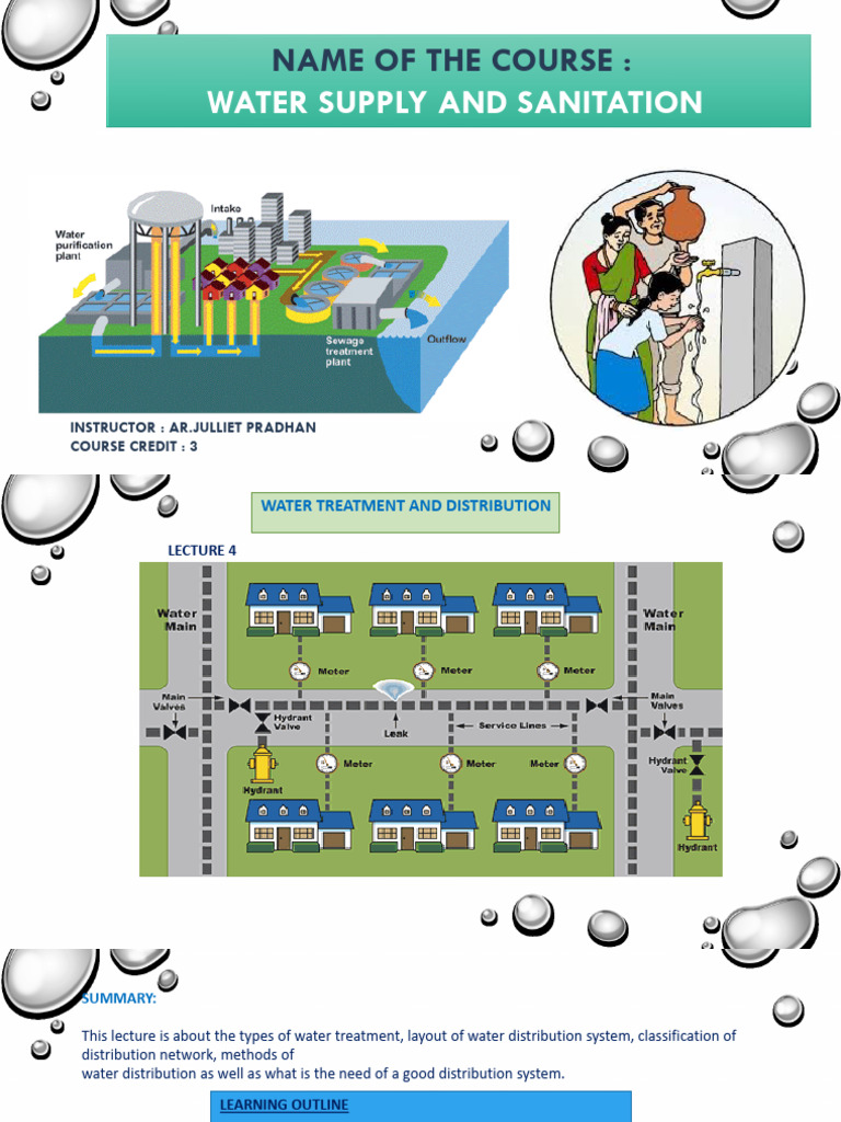 Water Supply and Sanitation Lecture 4 | PDF | Environmental Technology ...