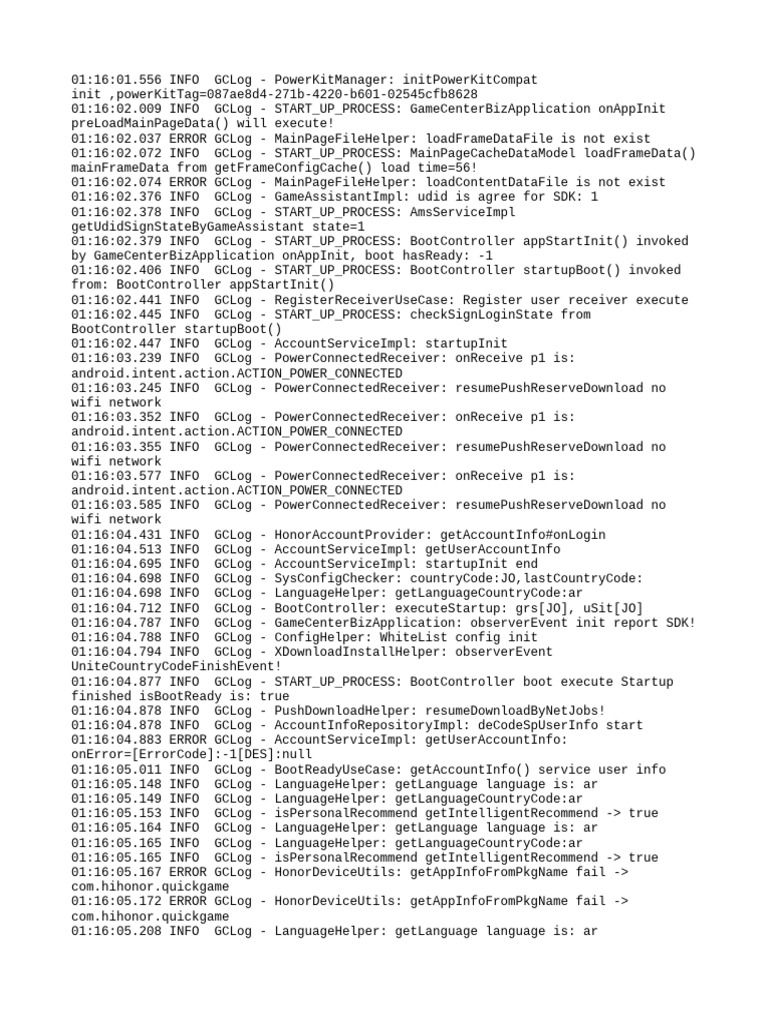 GameCenter Startup Log Analysis | PDF | Cyberspace | Computing