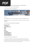 SOLAS Chapter V: Navigational Equipment Requirements | PDF | Tonnage ...