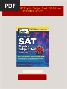 Download Cracking the SAT Physics Subject Test 15th Edition Princeton Review ebook All Chapters PDF