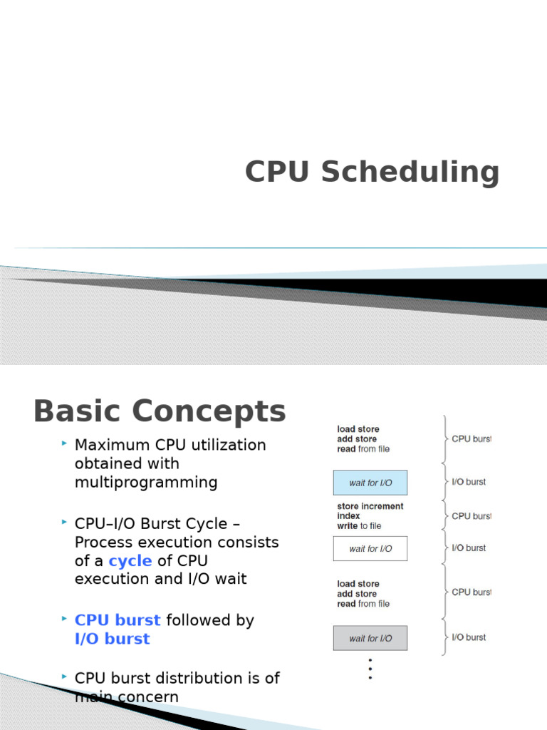 4. CPU Scheduling | PDF | Scheduling (Computing) | Process (Computing)