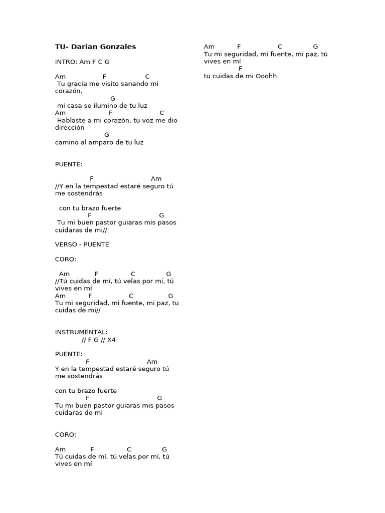 Letras y acordes de 