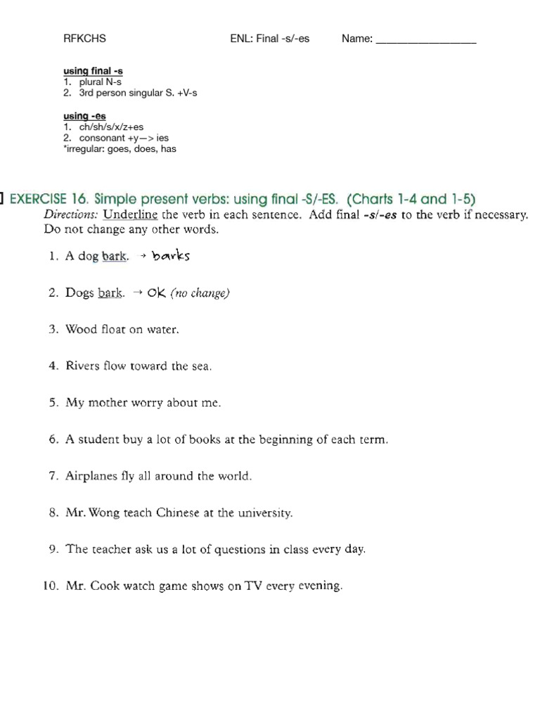 Final - S:-Es | PDF | Consonant | Languages