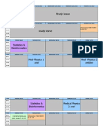 Exam Schedule