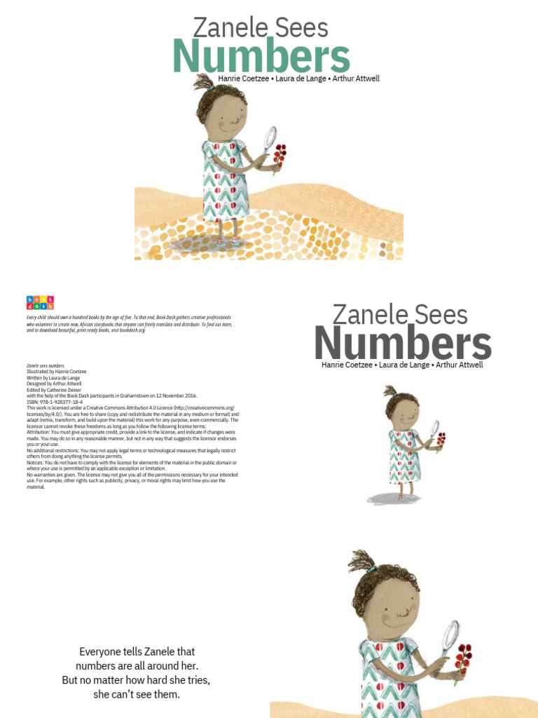 Zanele Sees Numbers: A Children's Story | PDF | License | Intellectual ...