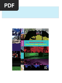 The Mediatization of Culture and Society 1st Edition Stig Hjarvard 2024 Scribd Download