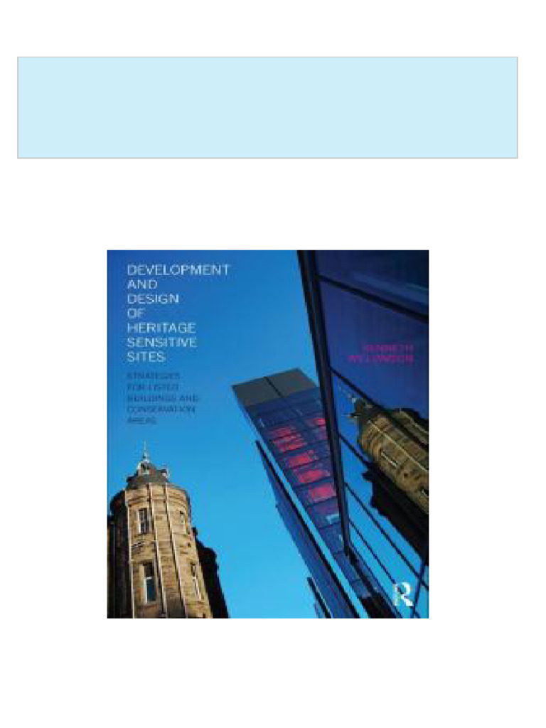 [Ebooks PDF] download Development and Design of Heritage Sensitive ...
