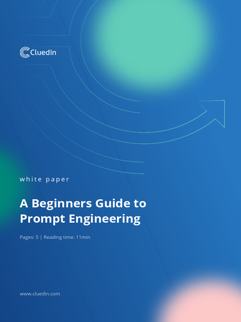 Beginner S Guide To Prompt Engineering Pdf Artificial Intelligence