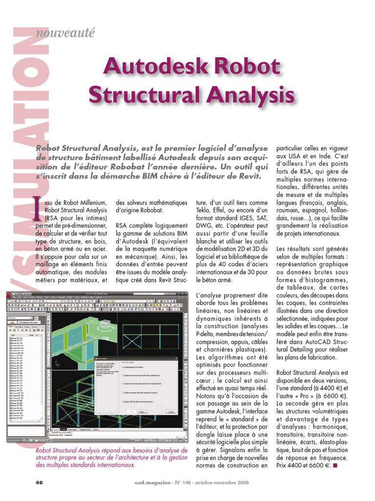Robot Structural Analysis : Outil BIM clé | PDF | Autodesk | Informatique